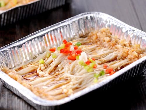玉门锡纸烤金针菇